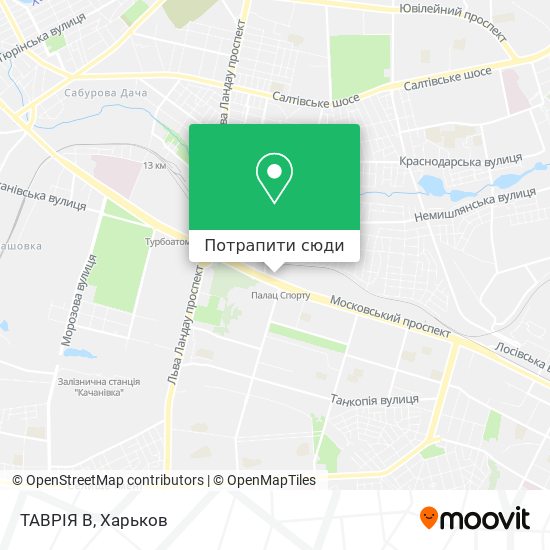 Карта ТАВРІЯ В