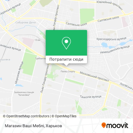 Карта Магазин Ваші Меблі
