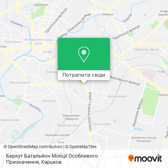 Карта Беркут Батальйон Міліції Особливого Призначення