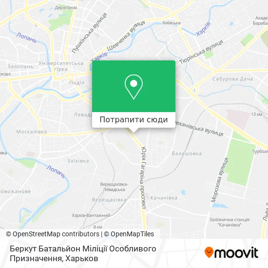 Карта Беркут Батальйон Міліції Особливого Призначення