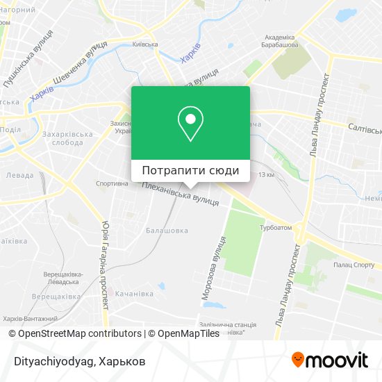 Карта Dityachiyodyag