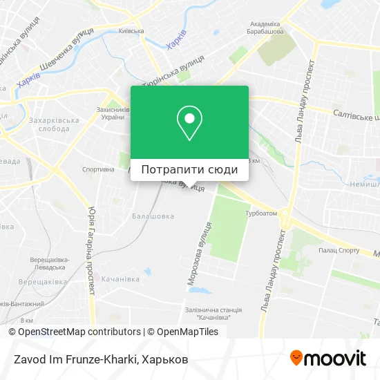 Карта Zavod Im Frunze-Kharki
