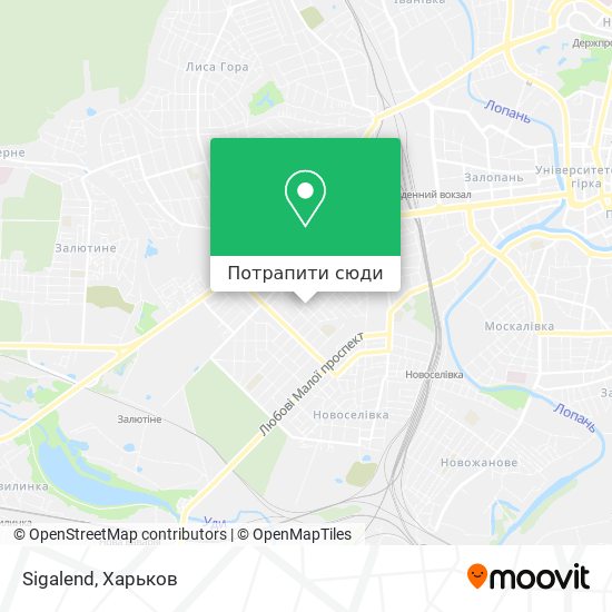 Карта Sigalend