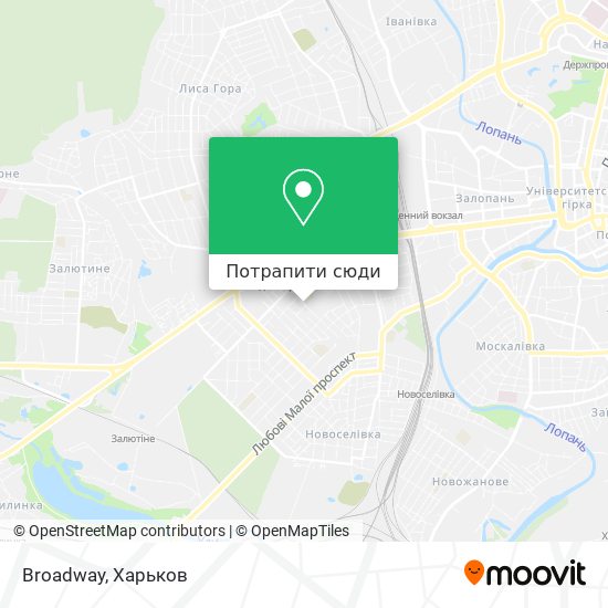 Карта Broadway