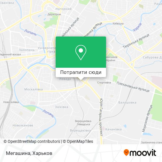 Карта Мегашина
