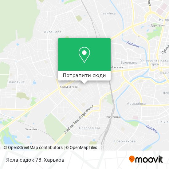 Карта Ясла-садок 78