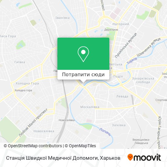 Карта Станція Швидкої Медичної Допомоги