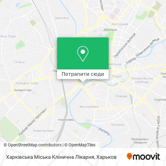 Карта Харківська Міська Клінична Лікарня