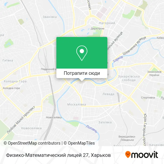 Карта Физико-Математический лицей 27