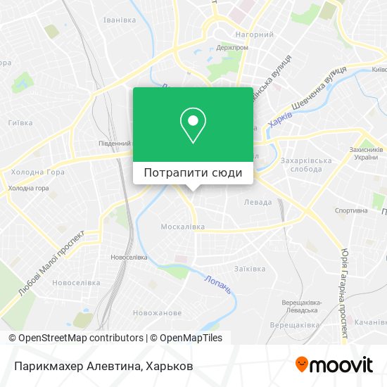 Карта Парикмахер Алевтина