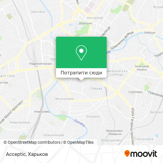 Карта Acceptic