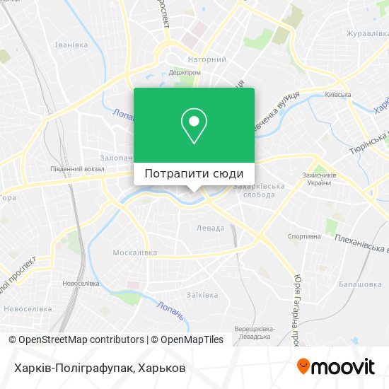 Карта Харків-Поліграфупак
