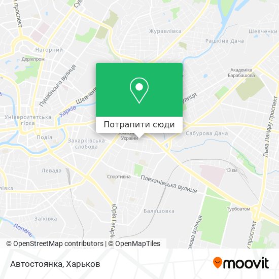 Карта Автостоянка