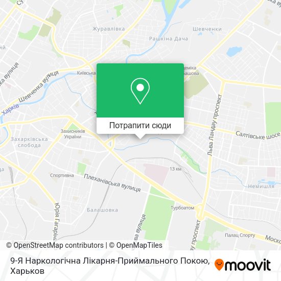 Карта 9-Я Наркологічна Лікарня-Приймального Покою