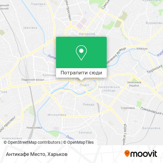 Карта Антикафе Место