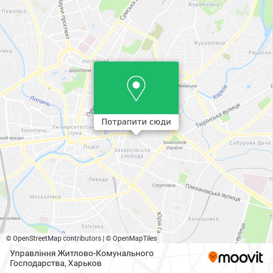 Карта Управління Житлово-Комунального Господарства