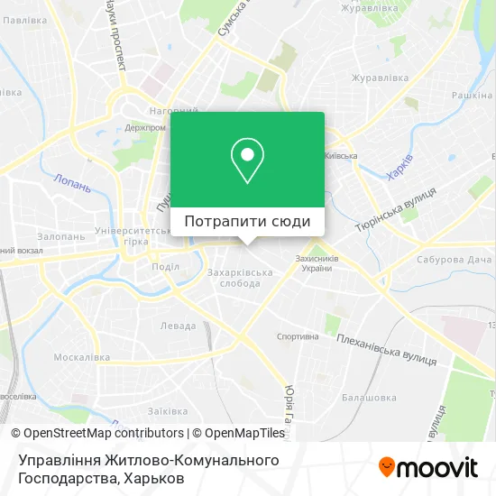 Карта Управління Житлово-Комунального Господарства