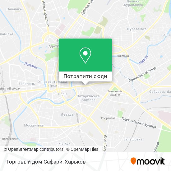 Карта Торговый дом Сафари