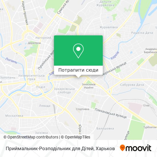 Карта Приймальник-Розподільник для Дітей