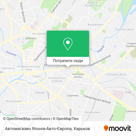 Карта Автомагазин Японія-Авто-Європа
