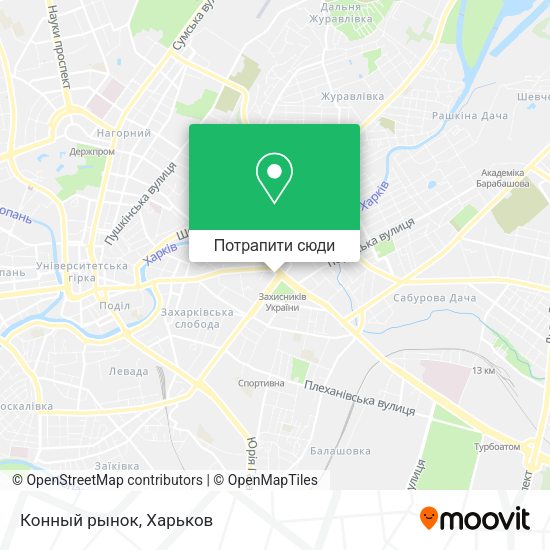 Карта Конный рынок