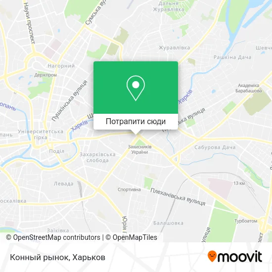 Карта Конный рынок
