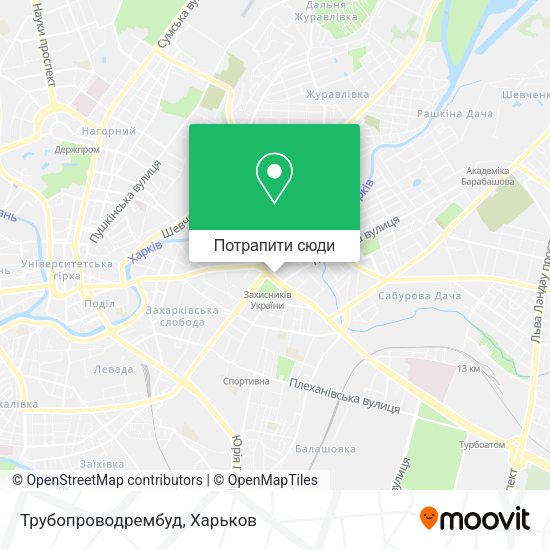 Карта Трубопроводрембуд