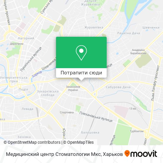 Карта Медицинский центр Стоматологии Мкс