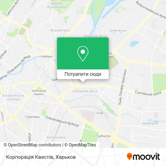 Карта Корпорація Квестів