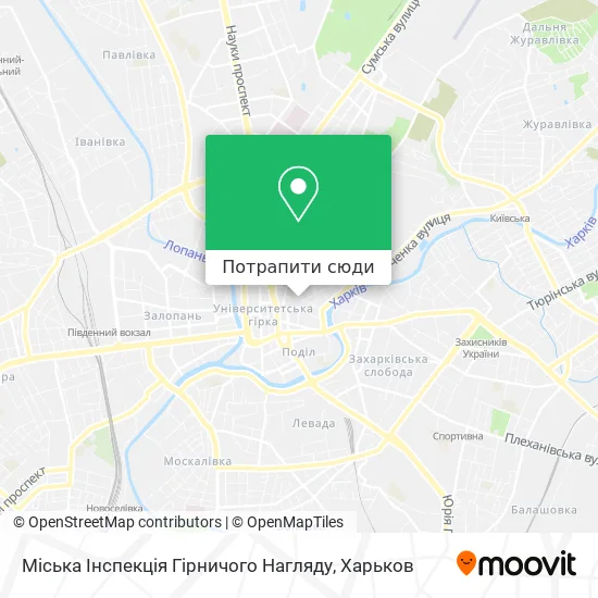 Карта Міська Інспекція Гірничого Нагляду