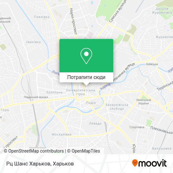 Карта Рц Шанс Харьков