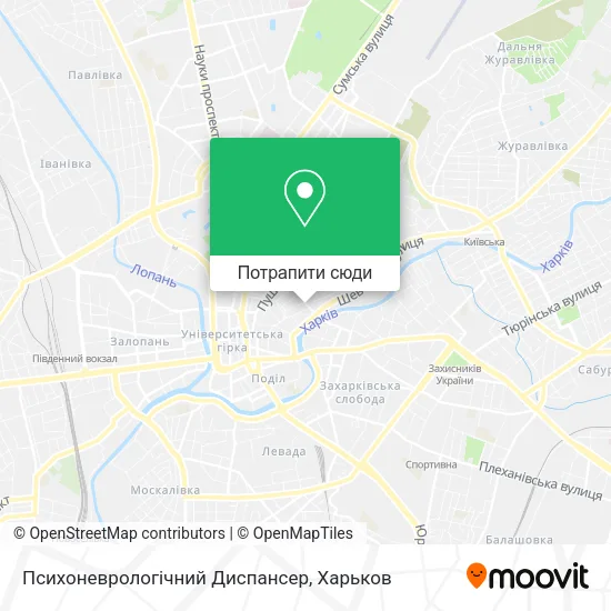 Карта Психоневрологічний Диспансер