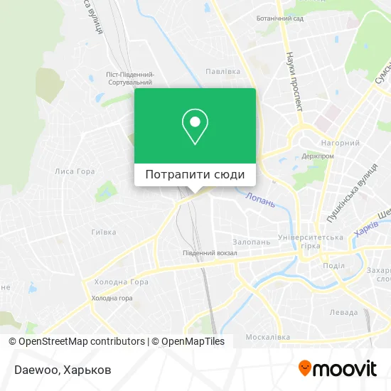 Карта Daewoo