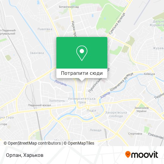 Карта Орпан