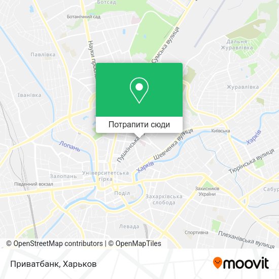 Карта Приватбанк