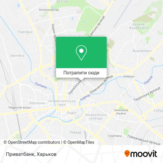 Карта Приватбанк