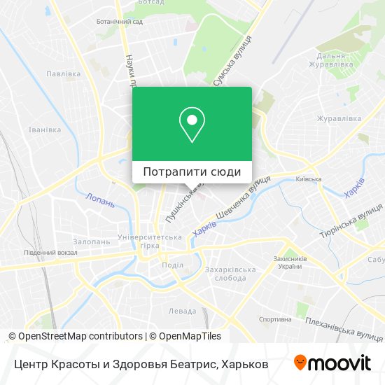Карта Центр Красоты и Здоровья Беатрис