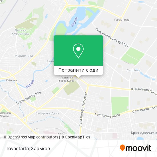 Карта Tovastarta