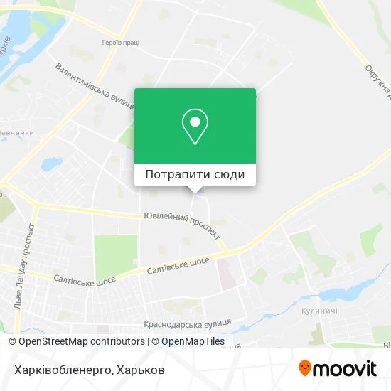 Карта Харківобленерго