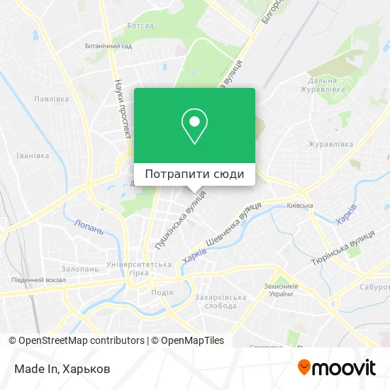 Карта Made In
