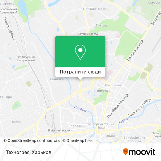 Карта Техногрес