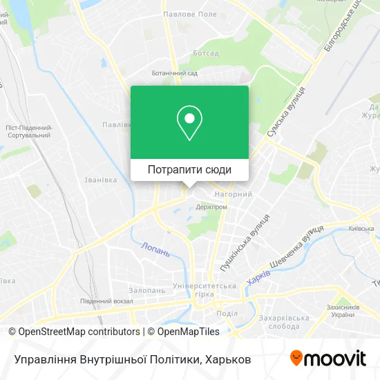 Карта Управління Внутрішньої Політики