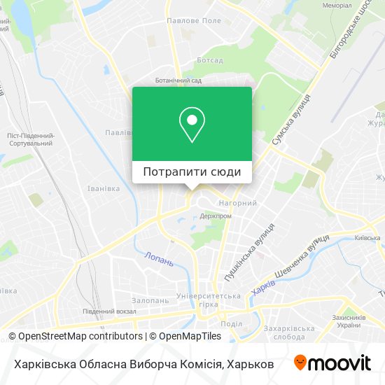 Карта Харківська Обласна Виборча Комісія