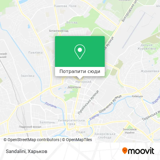 Карта Sandalini
