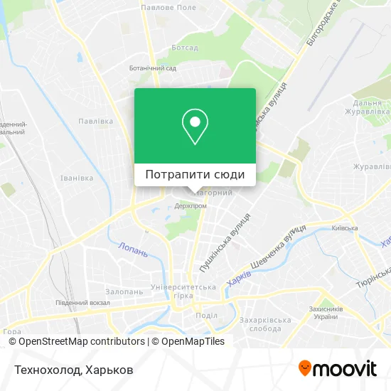 Карта Технохолод