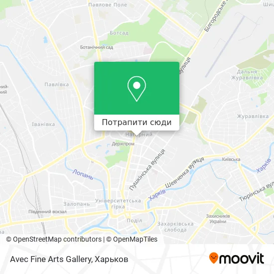 Карта Avec Fine Arts Gallery