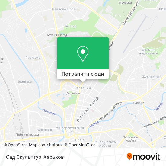 Карта Сад Скульптур