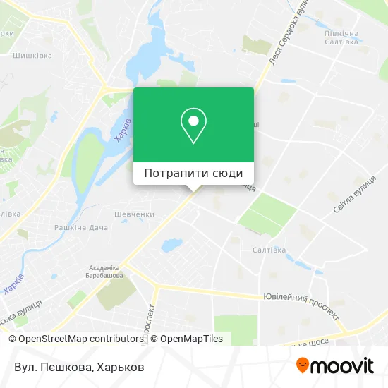 Карта Вул. Пєшкова