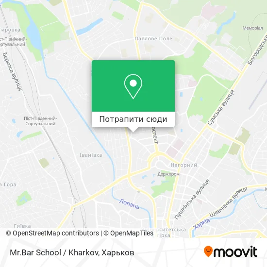 Карта Mr.Bar School / Kharkov