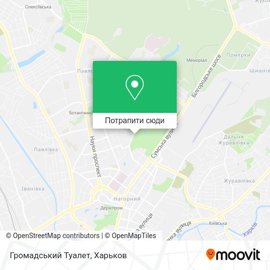 Карта Громадський Туалет